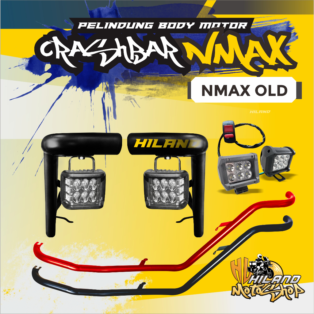 Jual Crashbar Nmax Old Crash Bar Pelindung Body Motor Nmax Old Lampu