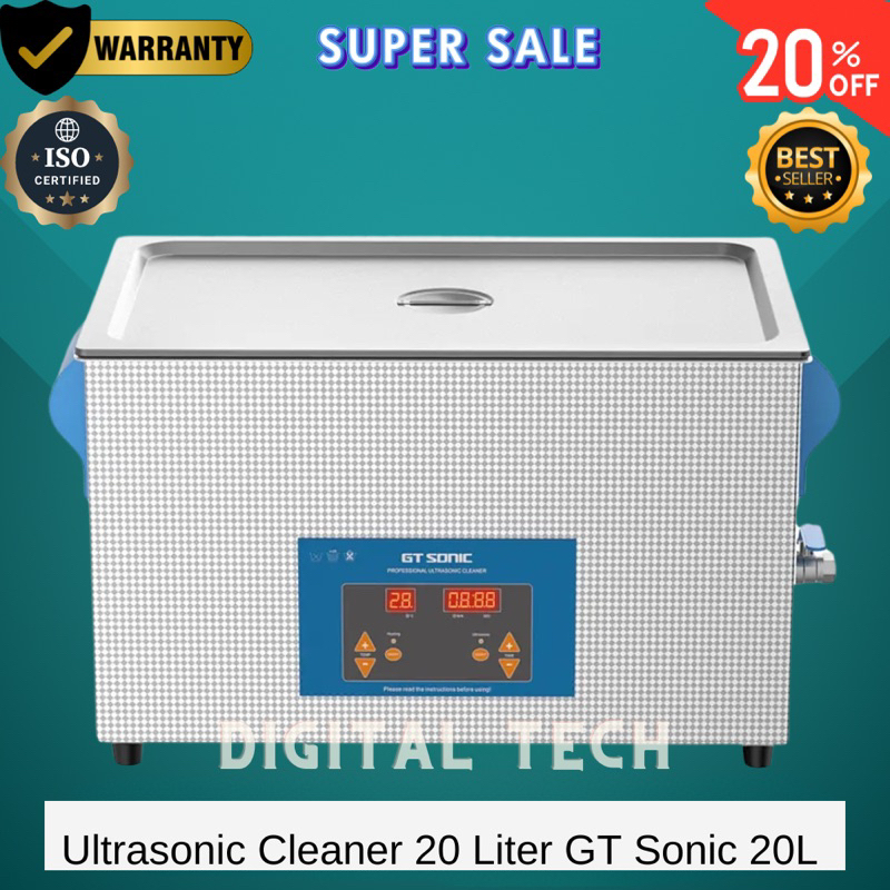 Jual Ultrasonic Cleaner 20 Liter GT Sonic 20L Cleanser Digital