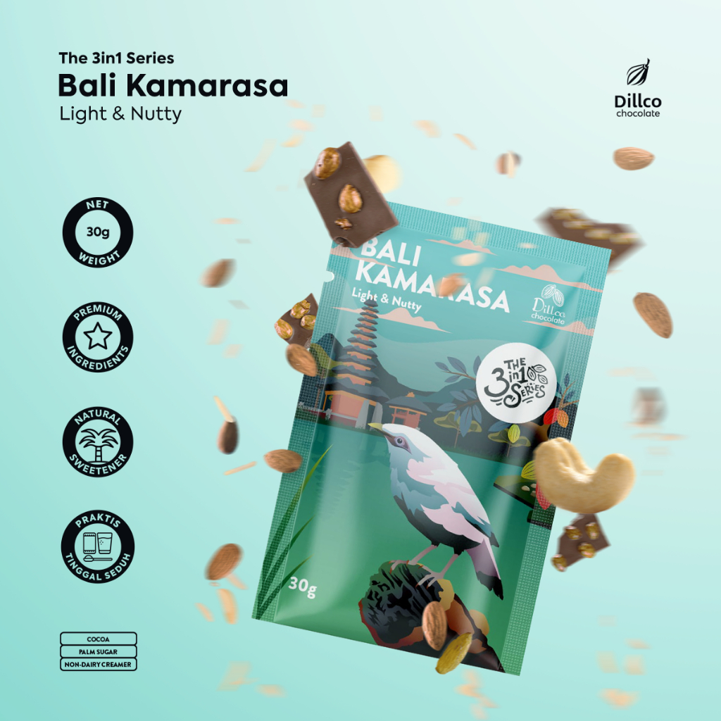 Jual DILLCO CHOCOLATE Single Estate Chocolate BALI KAMARASA 3 In 1