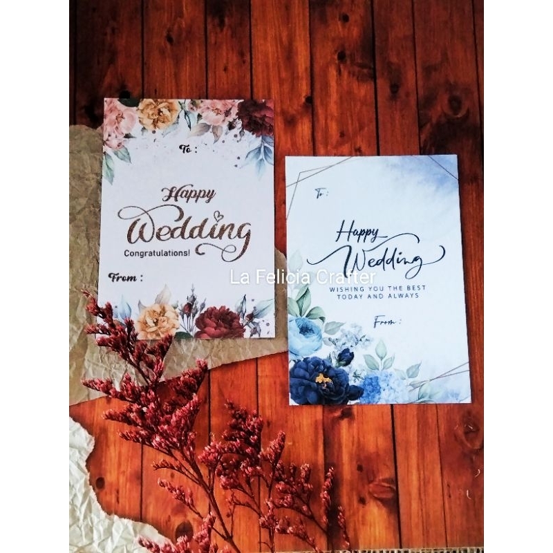 Jual La Felicia Kartu Ucapan HWD Wedding Day Pernikahan Greetings Card