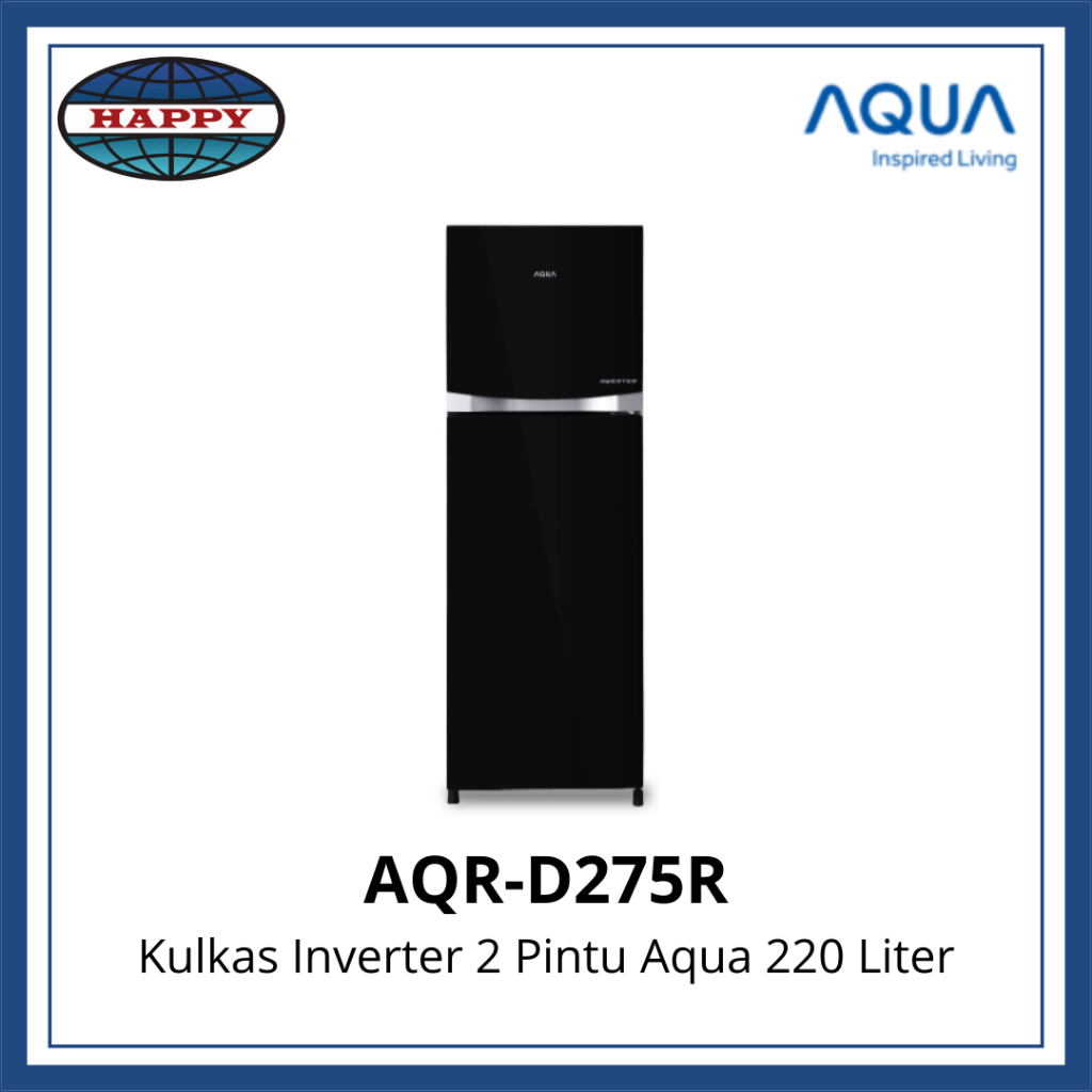 Jual Kulkas Aqua Inverter AQR D275R 100 ORI 2 Pintu Shopee Indonesia