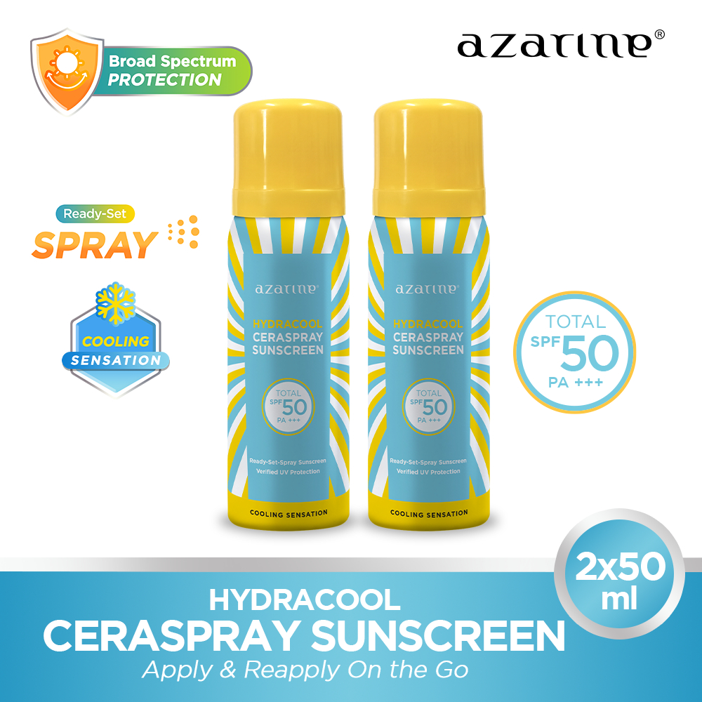 Jual Twin Pack Azarine Ceraspray Sunscreen Spray Spf Pa With