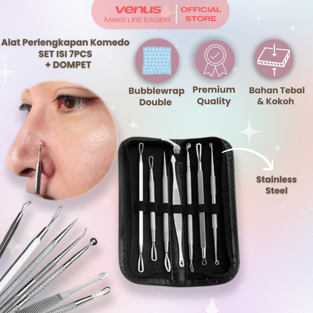 Jual VENUSJKT Alat Pencet Komedo Pinset Pembersih Blackhead