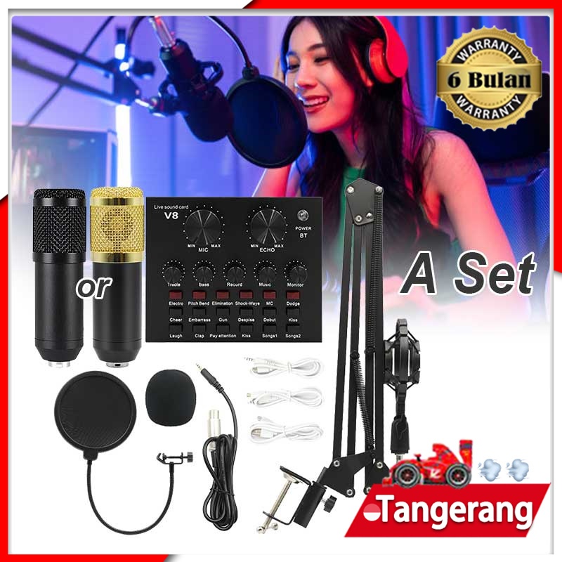 Jual Paket Live Mic Condenser Lengkap Mixio Bm Soundcard V