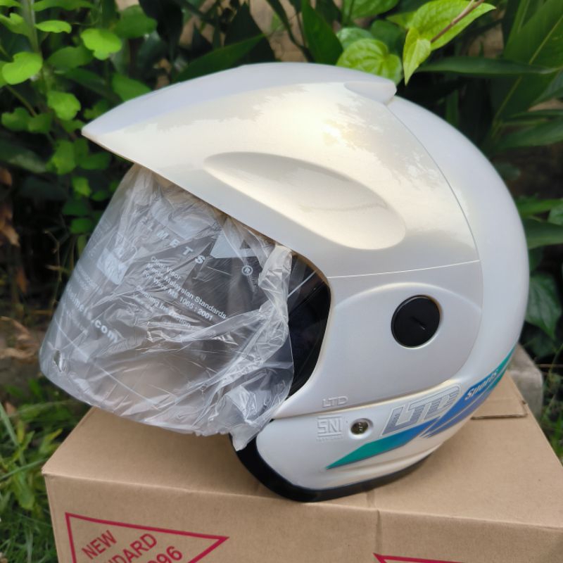 Jual Helm Ltd Sports Putih Mutiara Original Shopee Indonesia