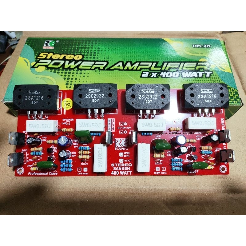 Jual Kit Power Amplifier X Watt Stereo Plus Final Sc Sa