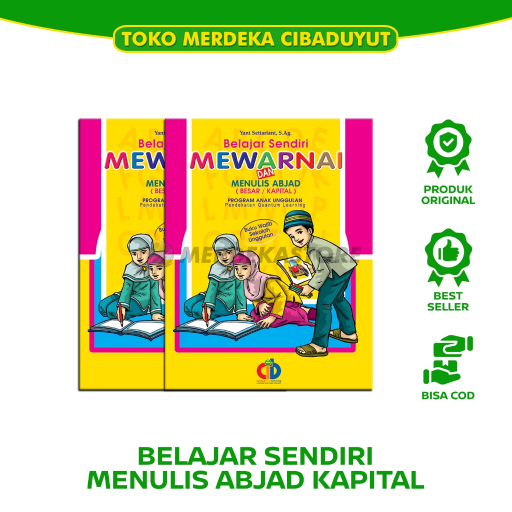 Jual Belajar Sendiri Mewarnai Dan Menulis Abjad Besar Kapital Buku