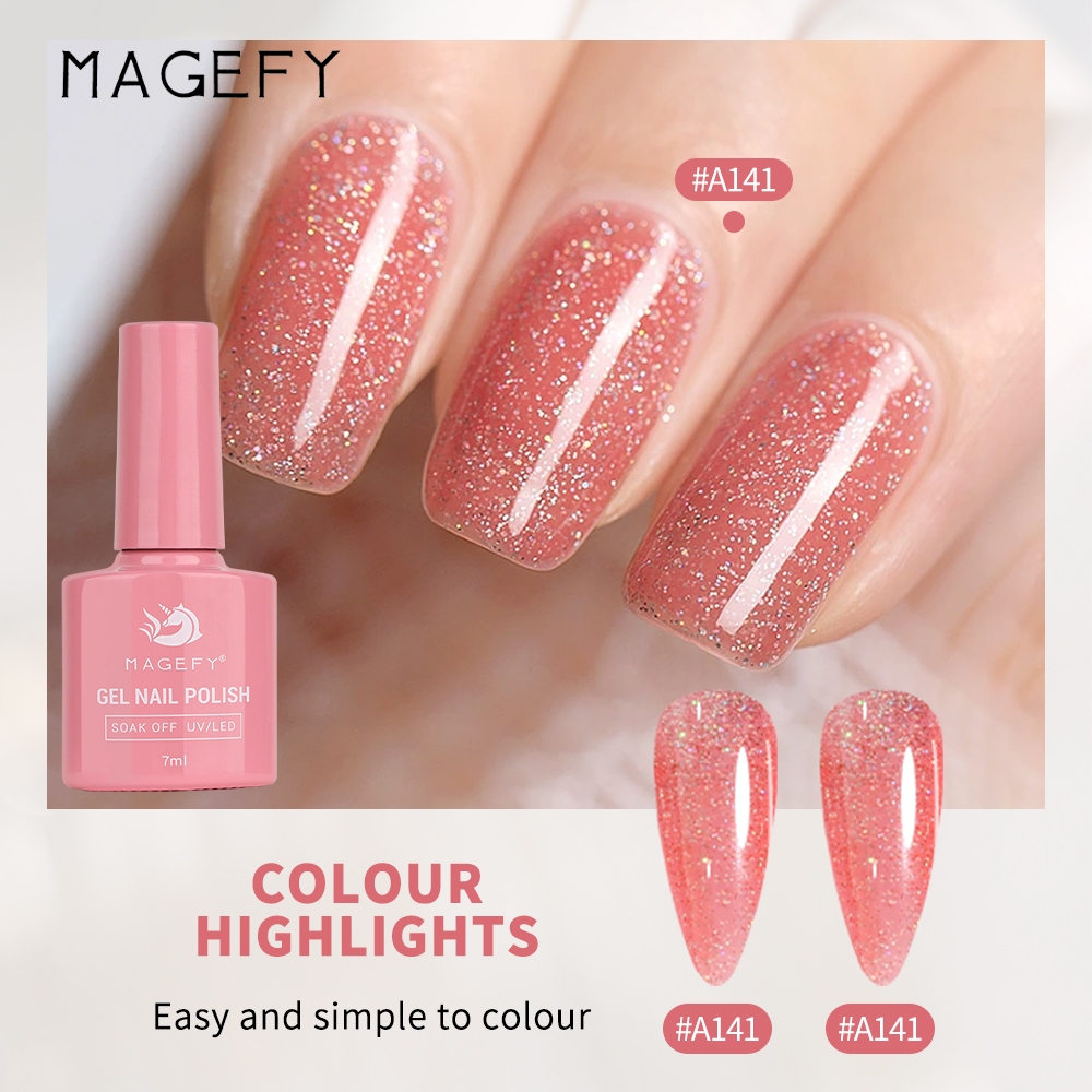 Jual MAGEFY Kutek Gel Uv Led Gel Polish Soak Off Kuteks Gel Nail Polish