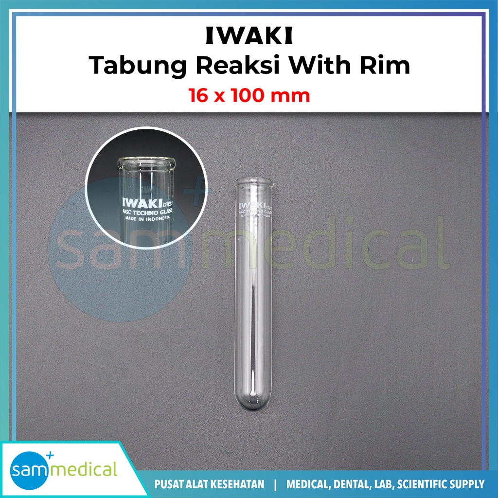 Jual Iwaki Tabung Reaksi With Rim 16x100mm Shopee Indonesia