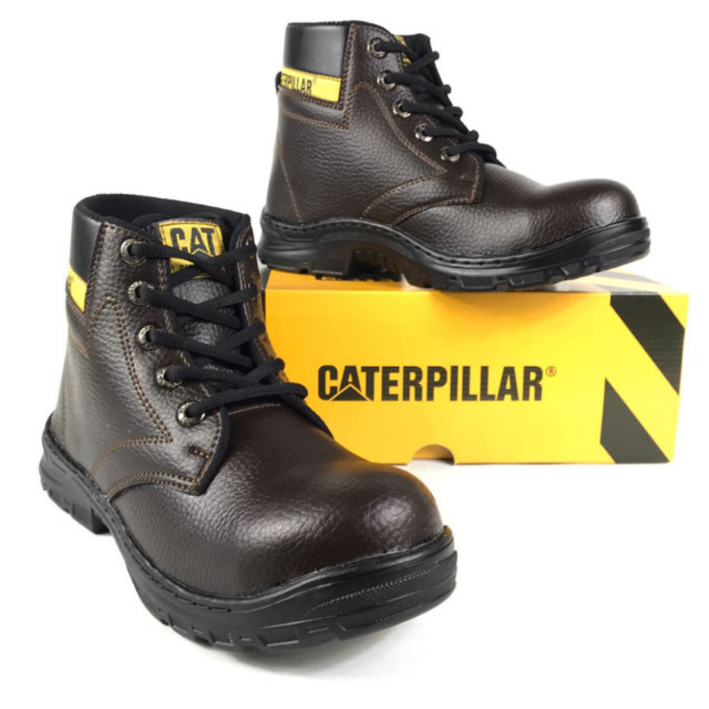 Jual Sepatu Safety Pria Boots Caterpillar Steel Toe Sepatu Boots Pria