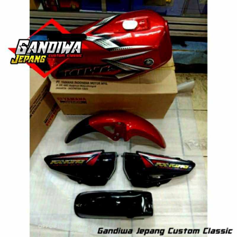 Jual Paket Body Yamaha Rx King Kobra Cobra Tahun Warna Hitam