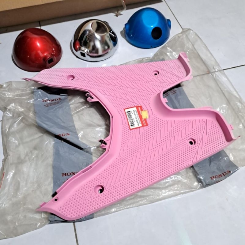 Jual COVER LANTAI ATAS HONDA VARIO KARBU LAMA PINK ORIGINAL AHM