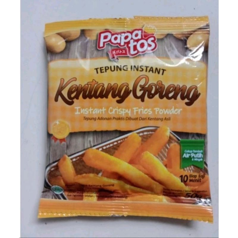 Jual Tepung Kentang Premix Papatos 50 Gr Long Potato Perkedel Bakwan