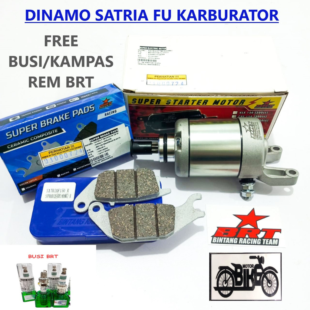 Jual DINAMO STARTER BORE UP BRT SATRIA F 150 FU KARBURATOR KARBU 300CC