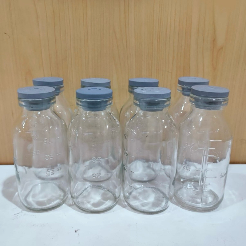 Jual Botol Asi 100ml Vial Kaca Tutup Karet Baru Dan Preloved Shopee