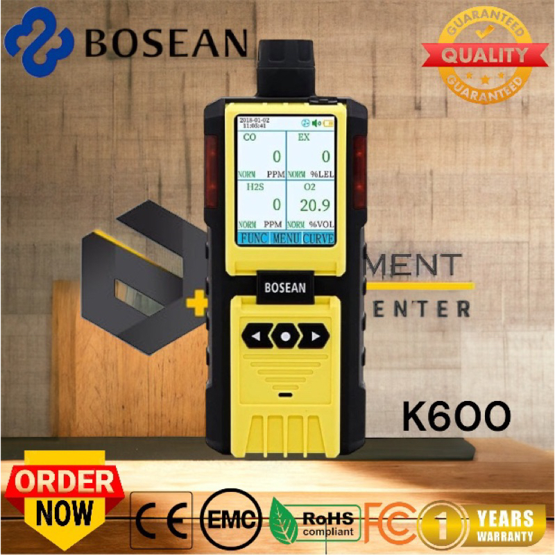 Jual Gas Detector Bosean K H S O Co Lel Hydrogen Sulfide Monitor