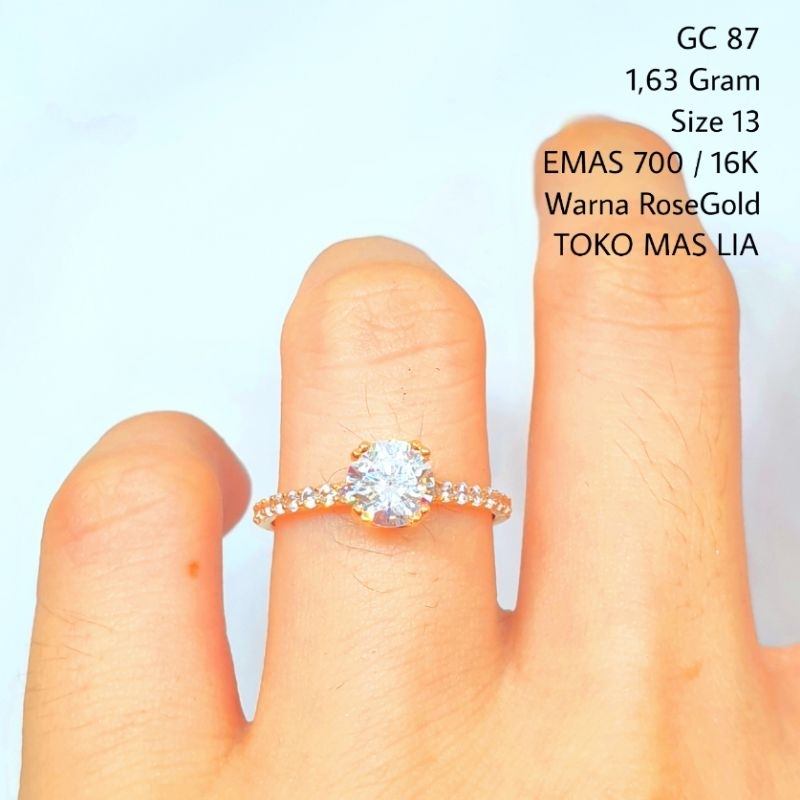 Jual Cincin EMAS ASLI Kadar 700 16K TOKO MAS LIA GOLD BEKASI