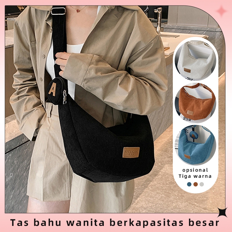 Jual Cod Tas Bahu Wanita Selempang Selempang Setengah Bulan Kapasitas