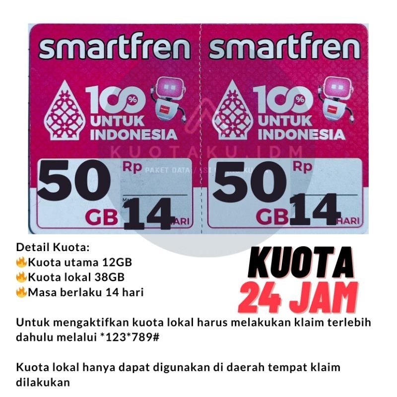 Jual Termurah Voucher Smartfren Unlimited Kuota Smartfren Gb Gb Gb