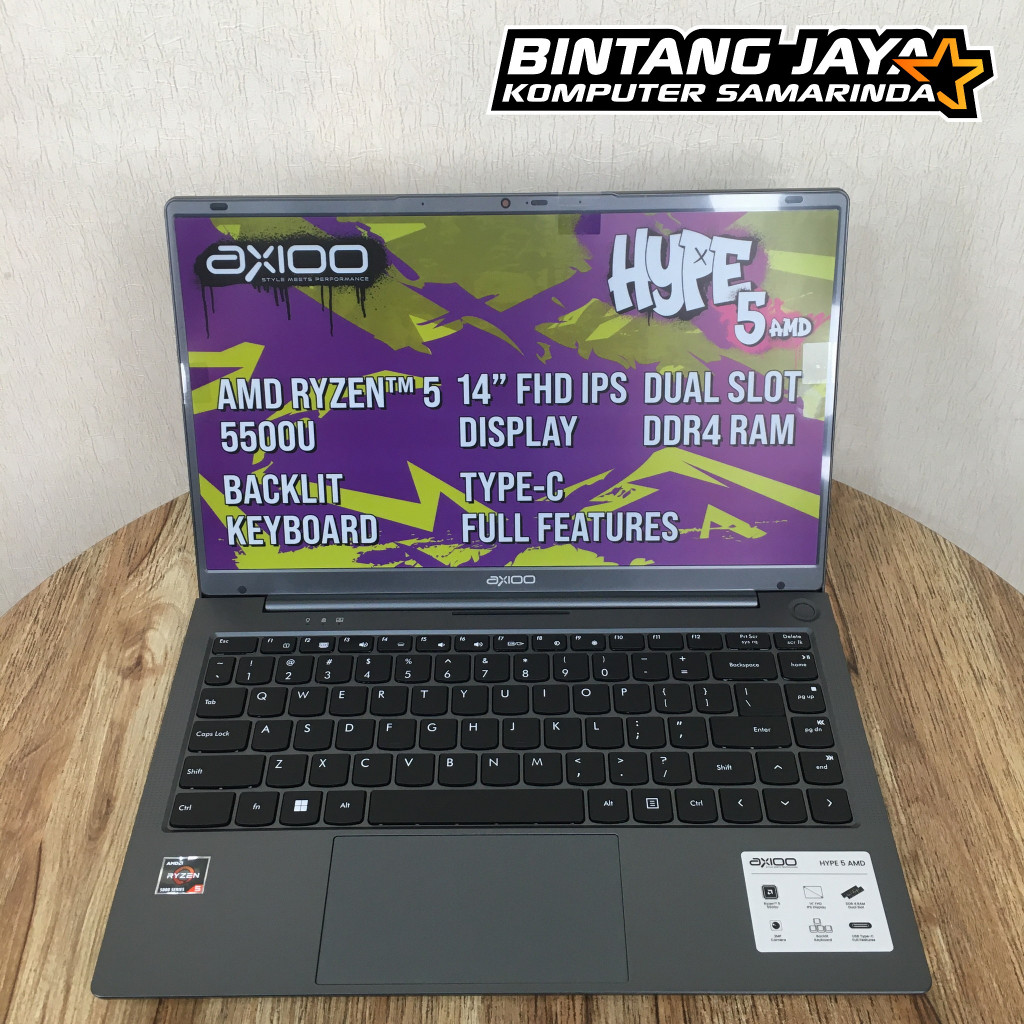 Jual Axioo Hype Amd Amd Ryzen U Gb Gb Ssd Fhd Ips Win