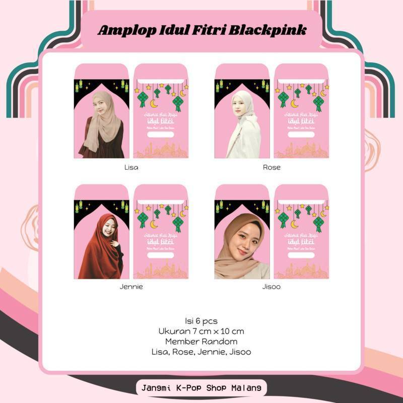 Jual Amplop Lebaran Blackpink Amplop Blackpink Amplop Hari Raya