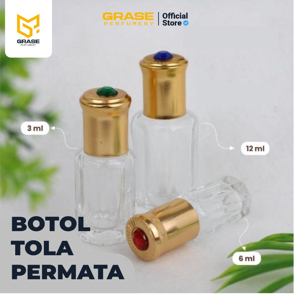 Jual Botol Roll On Permata Ml Botol Parfum Kosong Kaca Botol