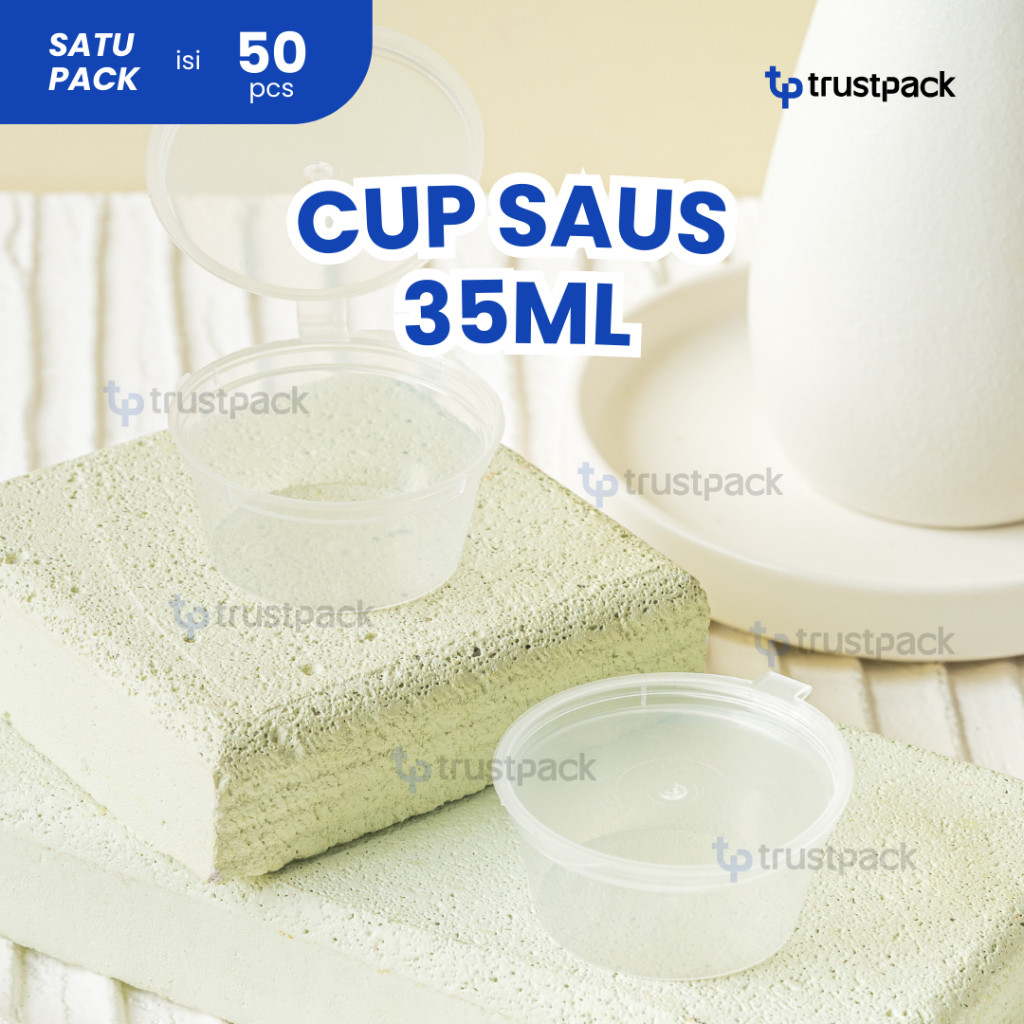 Jual Tempat Saos Plastik 35 Ml Cup Sambal Sauce Container Shopee