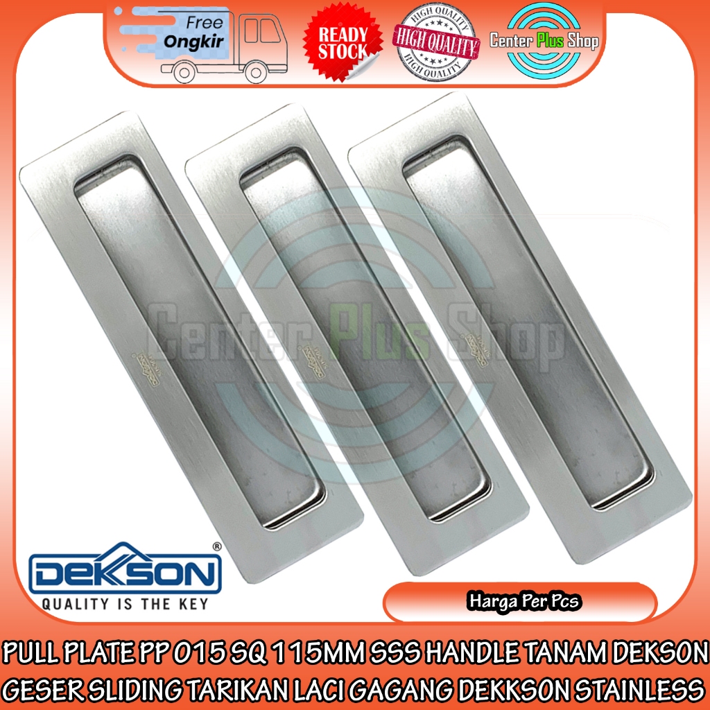 Jual HANDLE TANAM HANDEL PINTU DEKSON TARIKAN PULL PLATE PP 015 SQ