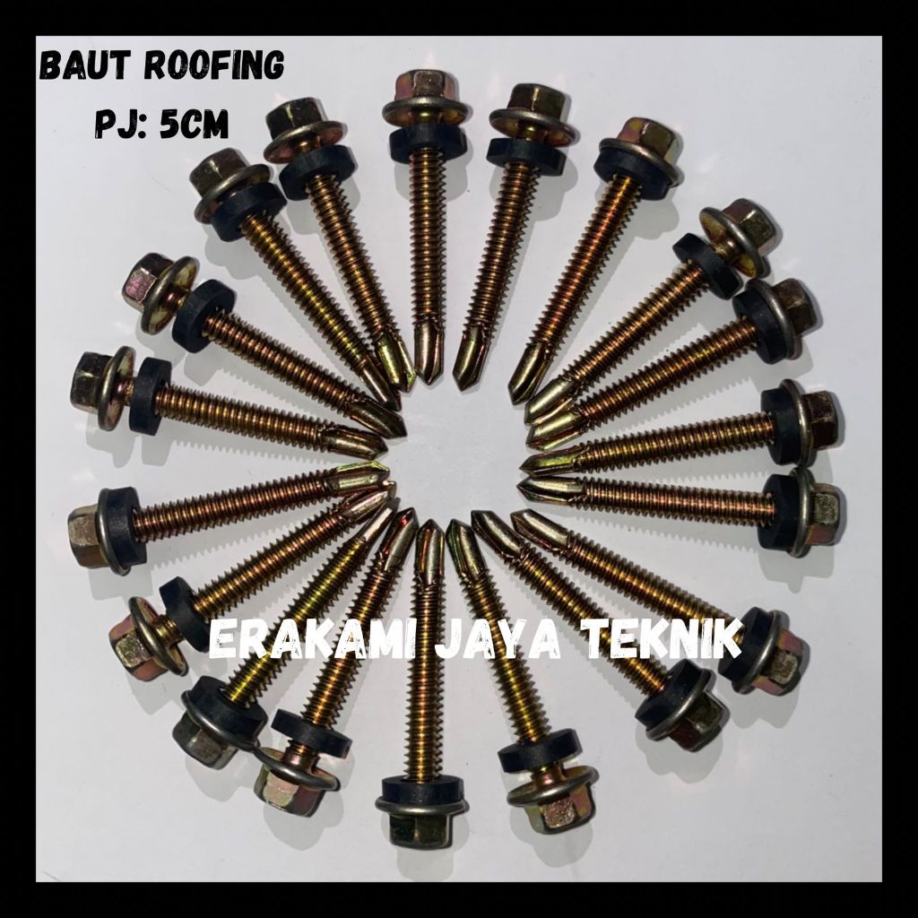 Jual Baut Atap Roofing X Isi Pcs Sekrup Atap Baja Ringan