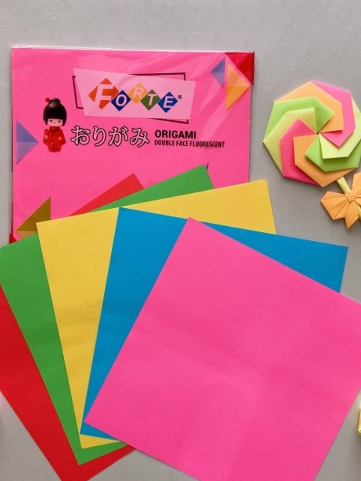 Jual Kertas Lipat Origami Forte Dua Sisi Ukuran X Cm Isi