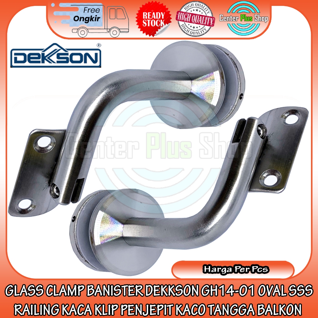 Jual GLASS CLAMP BANISTER DEKKSON GH14 01 OVAL SSS RAILING KACA KLIP