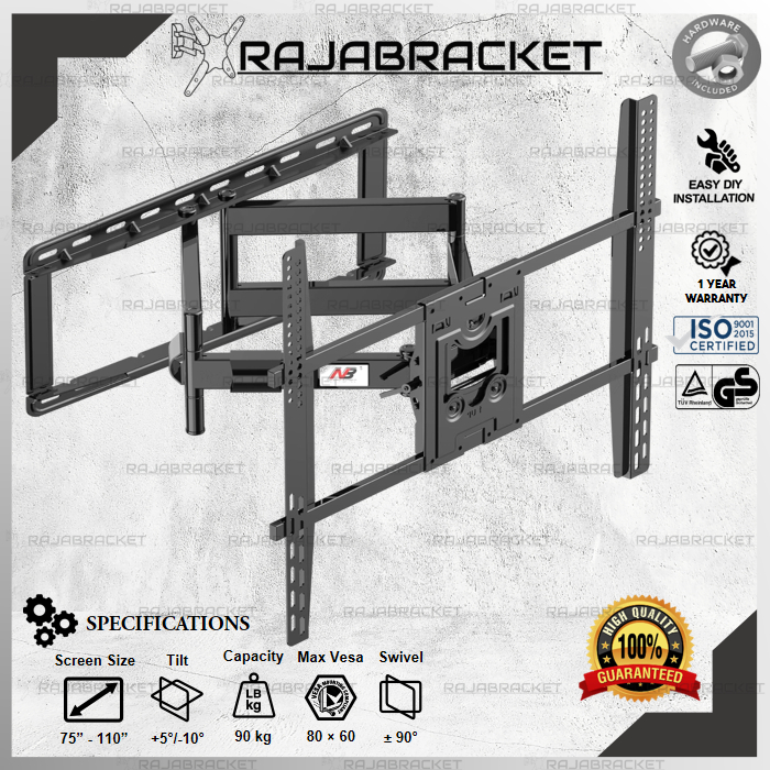 Jual Bracket Braket Breket Tv Swivel Lengan