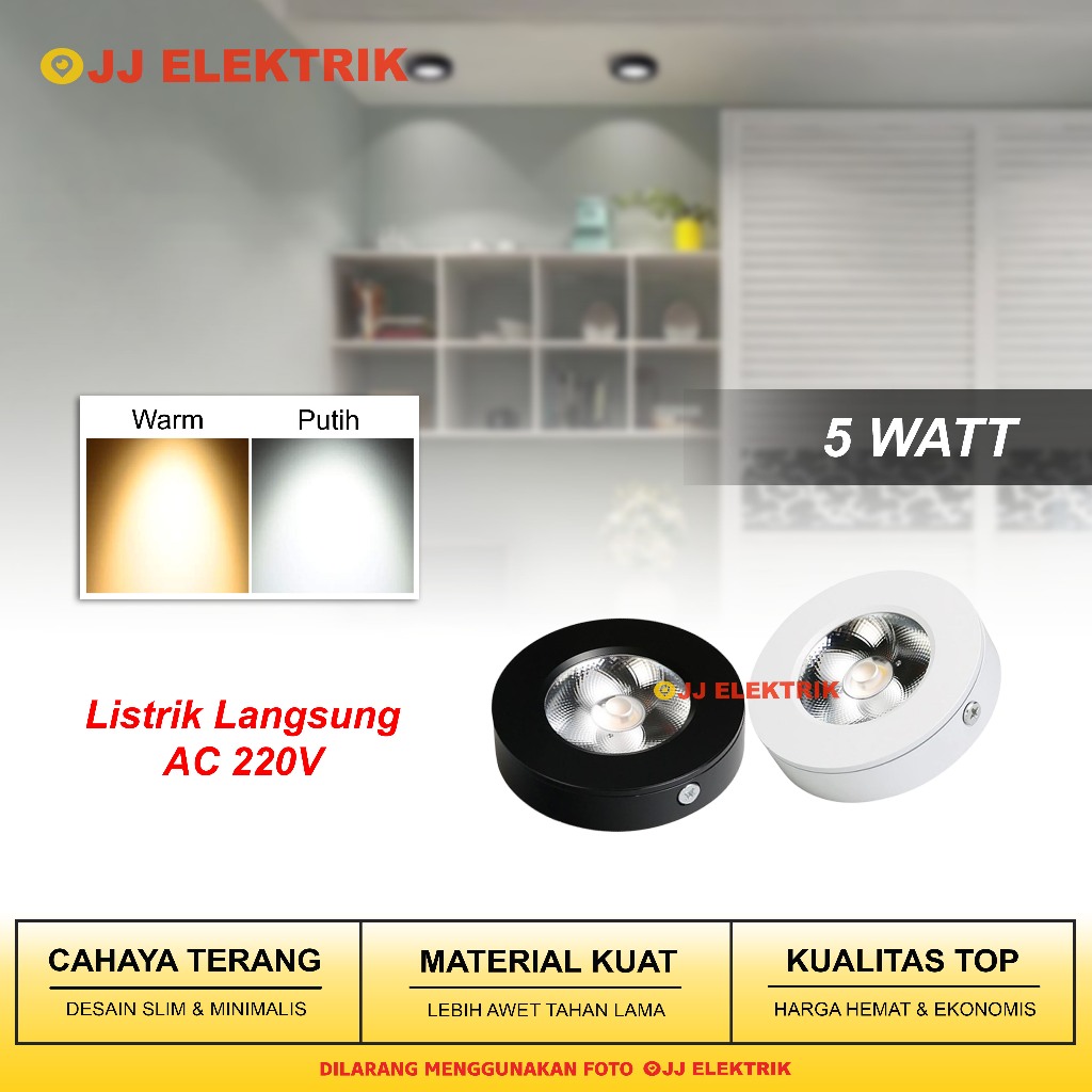 Jual Lampu Led Downlight Outbow Spotlight Cob Spot Light Sorot W