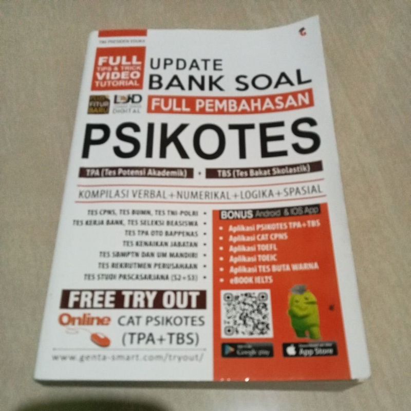 Jual Buku Ori Update Bank Soal Full Pembahasan Psikotes Tpa Tbs