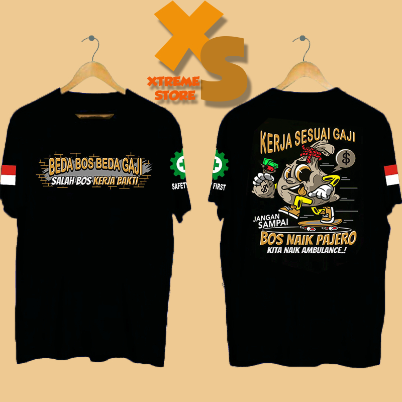 Jual Kaos Distro Pria Beda Bos Beda Gaji Xtreme Store Shopee