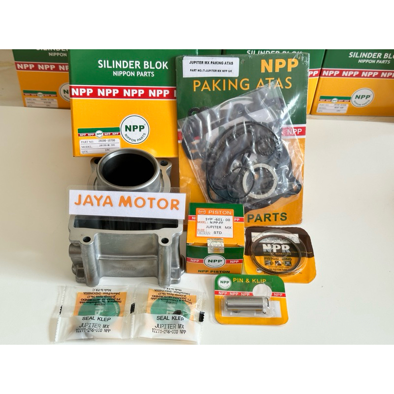 Jual Paketan Blok Seher Boring Cylinder Plus Piston Kit Jupiter Mx Lama