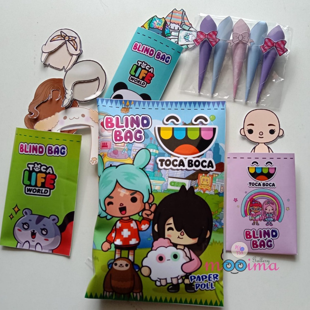 Jual Blind Bag Paperdoll Nail Paper Series Avatar World Toca Boca Life