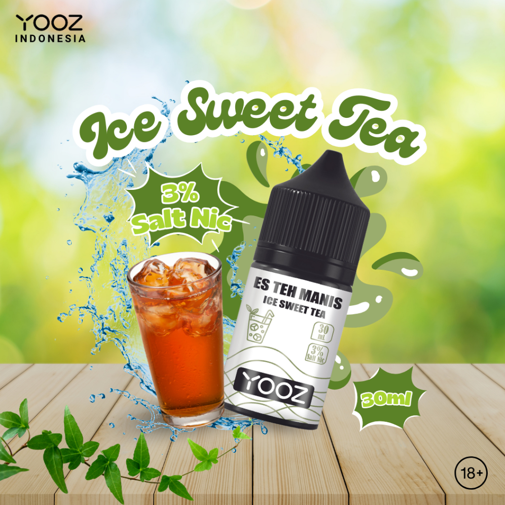 Jual Liquid YOOZ Es Teh Manis Salt Nic 30ml Liquid Vape 100 Authentic