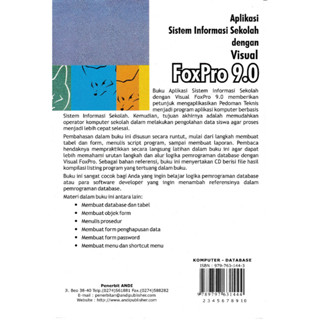 Jual Buku Aplikasi Sistem Informasi Sekolah Dengan Visual Foxpro