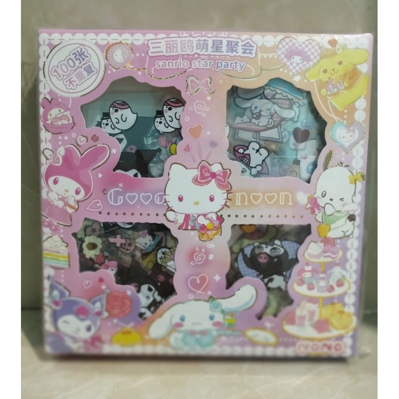 Jual Stiker Sanrio Box D Cinamorrol Kuromi Melody Lotso Isi Pcs