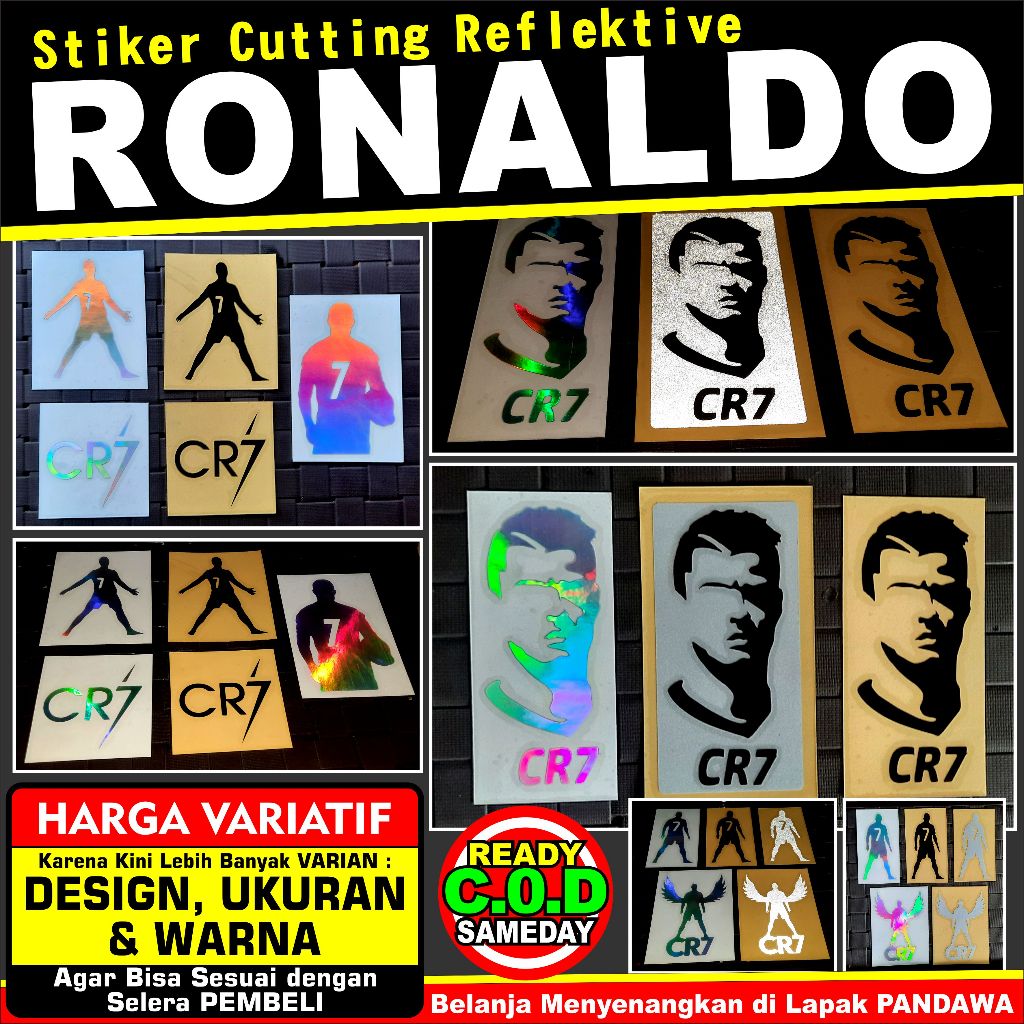 Jual Stiker Cutting Reflektive Ronaldo Cr Shopee Indonesia