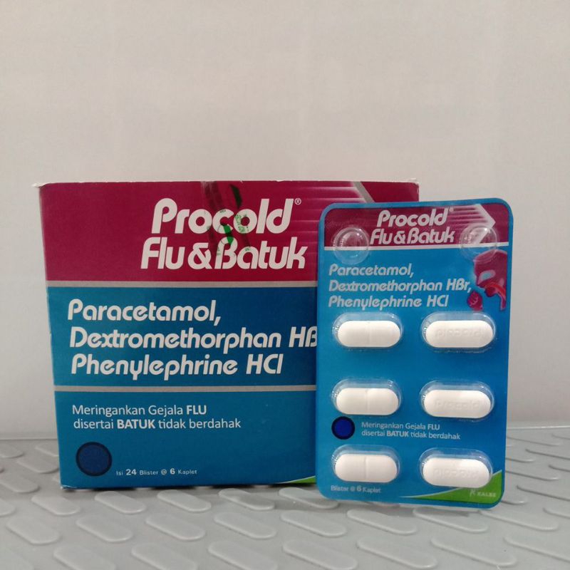 Jual Procold Flu Dan Batuk Strip Isi Tablet Shopee Indonesia