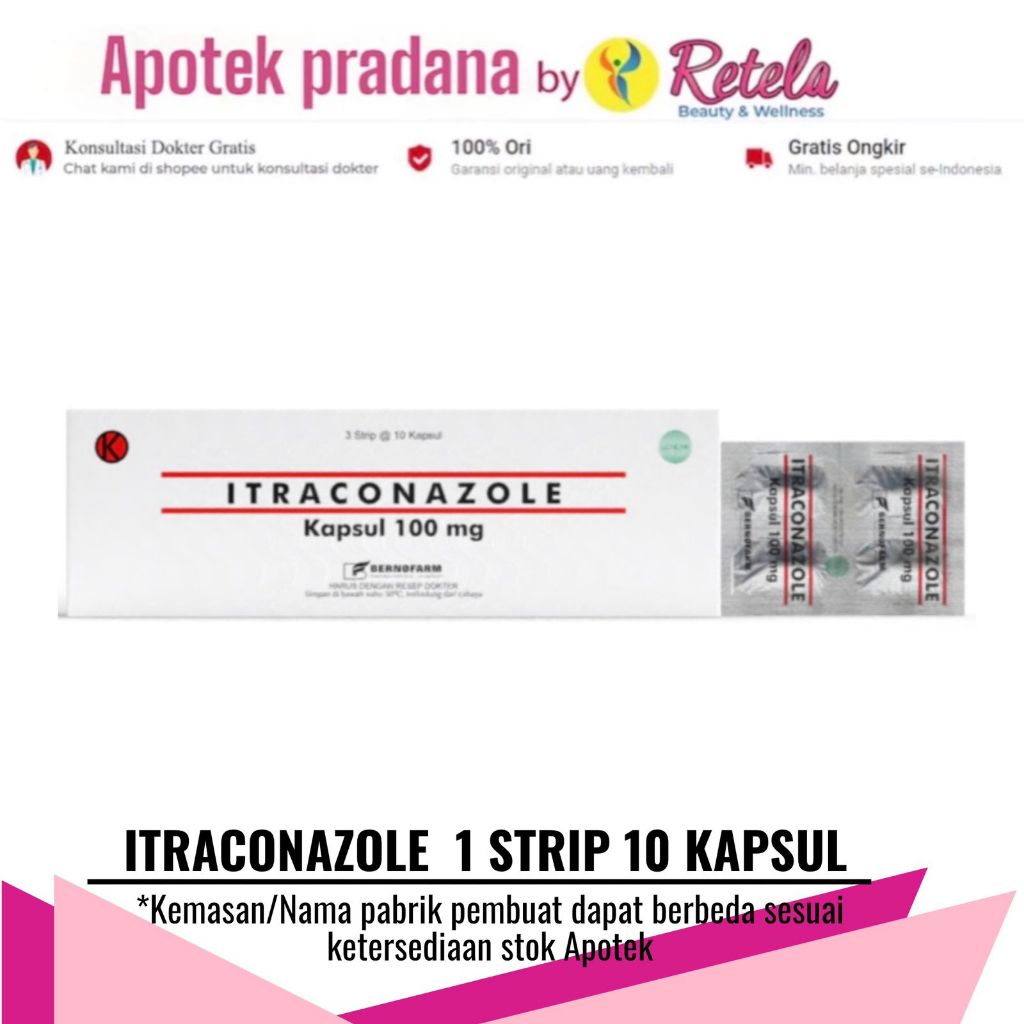 Jual Itraconazole Mg Strip Kapsul Shopee Indonesia