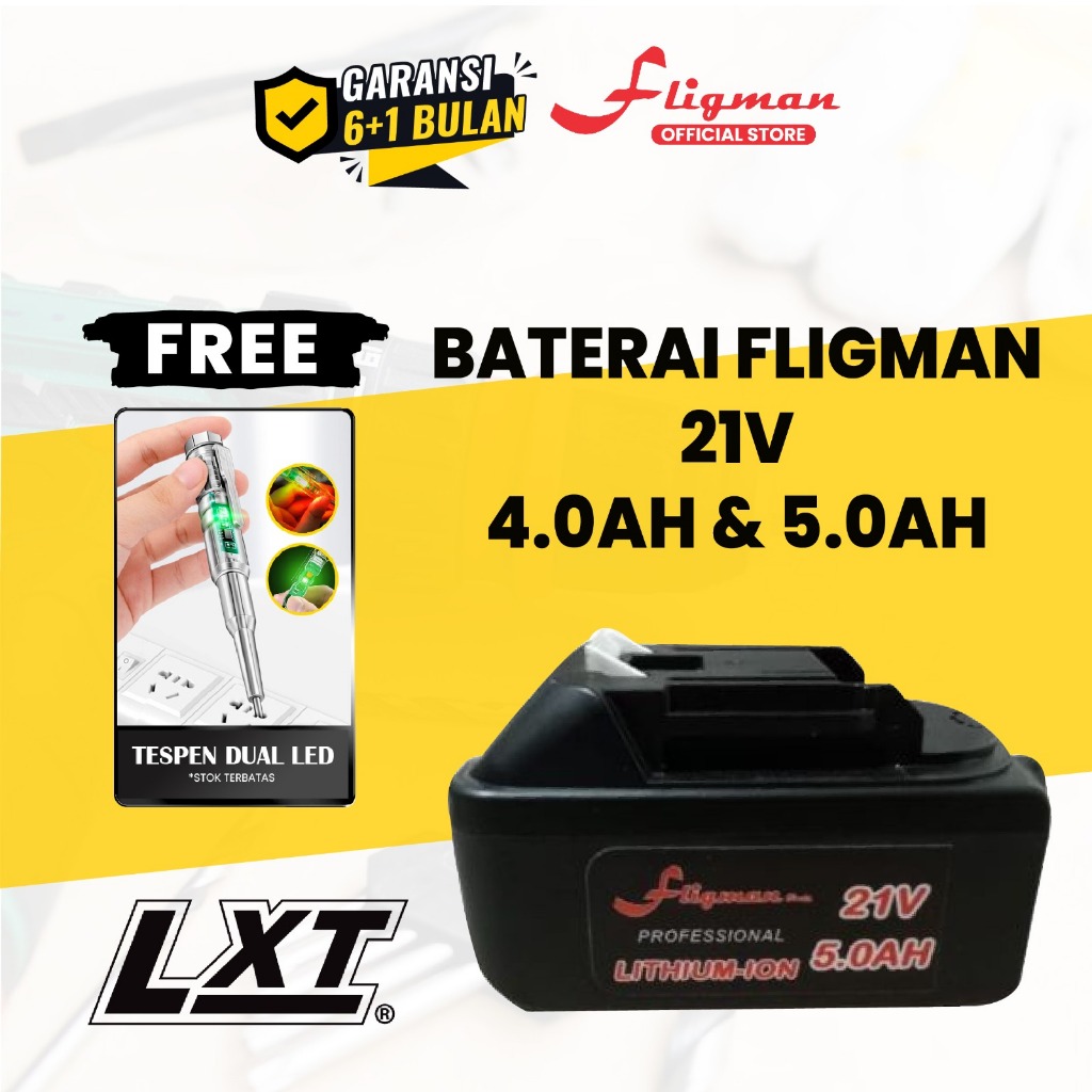 Jual Fligman Power Tools Lxt Battery Li Ion V Baterai Mesin Bor