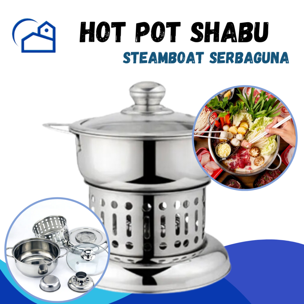 Jual Panci Hot Pot Shabu Shabu Steamboat Hot Pot Panci Shabu Sukiyaki