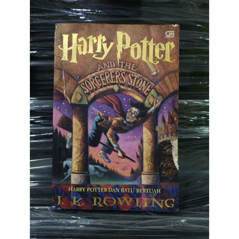 Jual Novel Harry Potter No Batu Bertuah Sorcerer Stone Softcover