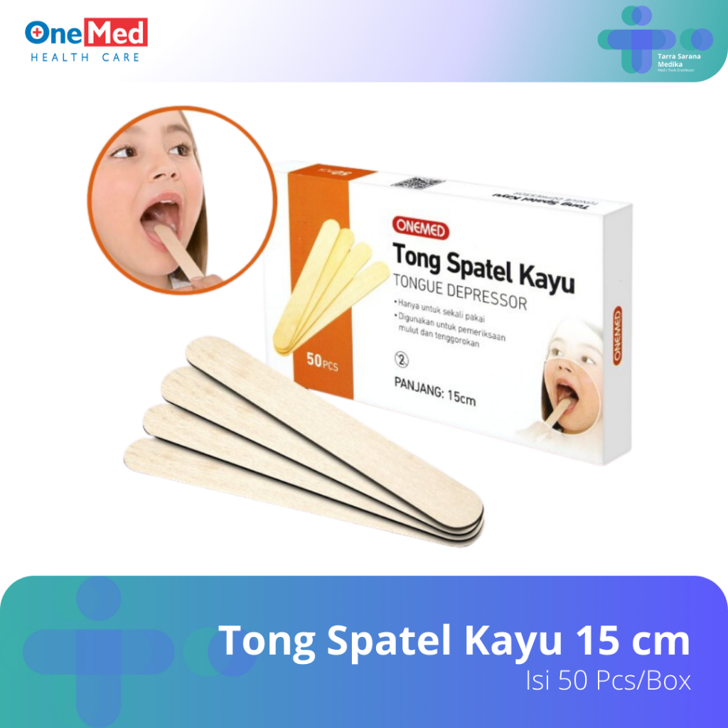 Jual Onemed Tong Spatel Kayu Cm Isi Pcs Box Shopee Indonesia