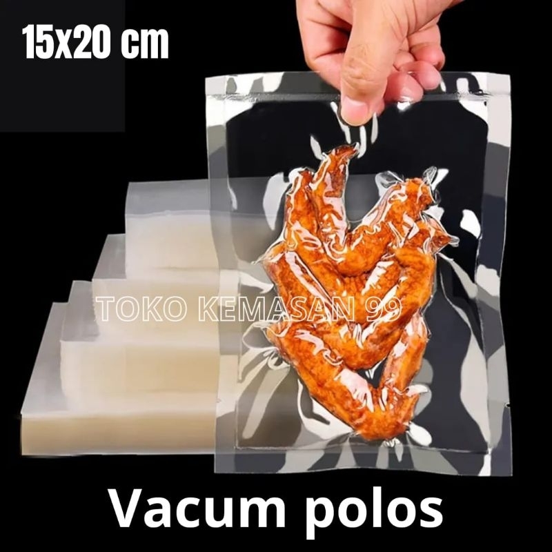 Jual PLASTIK VACUM VACUUM VAKUM BAG SEALER MAKANAN TIPE POLOS 15x20 CM