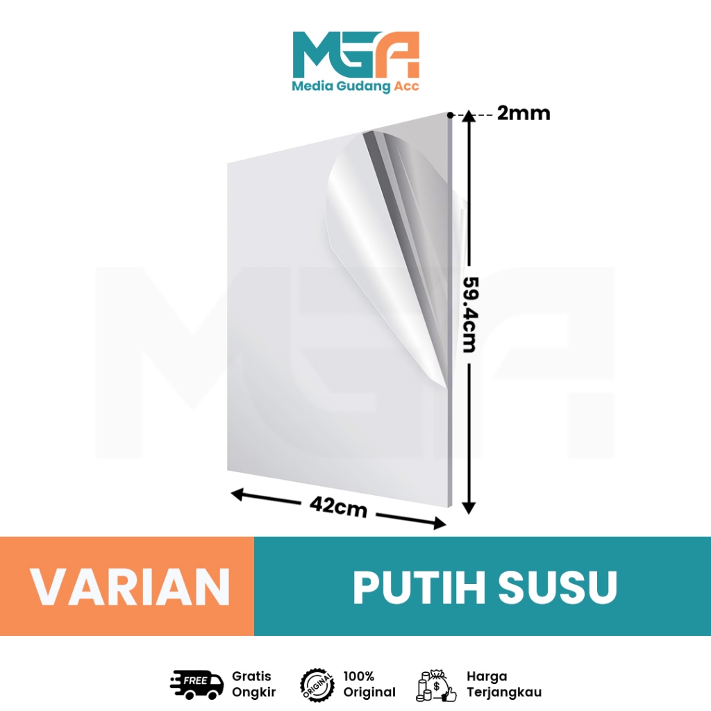 Jual Akrilik Lembaran A Mm Mm Acrylic Sheet Transparan Warna