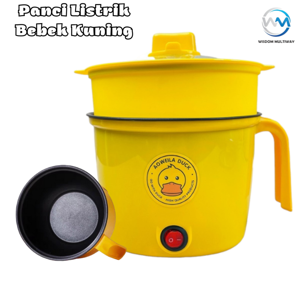 Jual Panci Listrik Serbaguna Bebek Kuning Elektrik Cooker Multifungsi 0